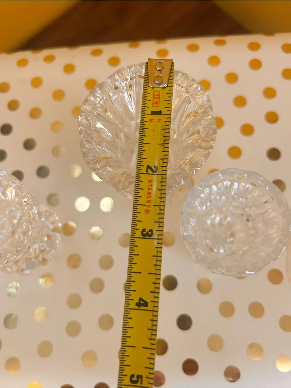 Restyle! Vintage Princess House Clear Crystal Mini Bud Vase bundle